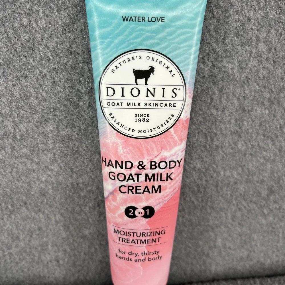 2x Dionis Hand & Body Goat Milk Cream‎ Moisturizing Treatment Water Love 3.3 Oz